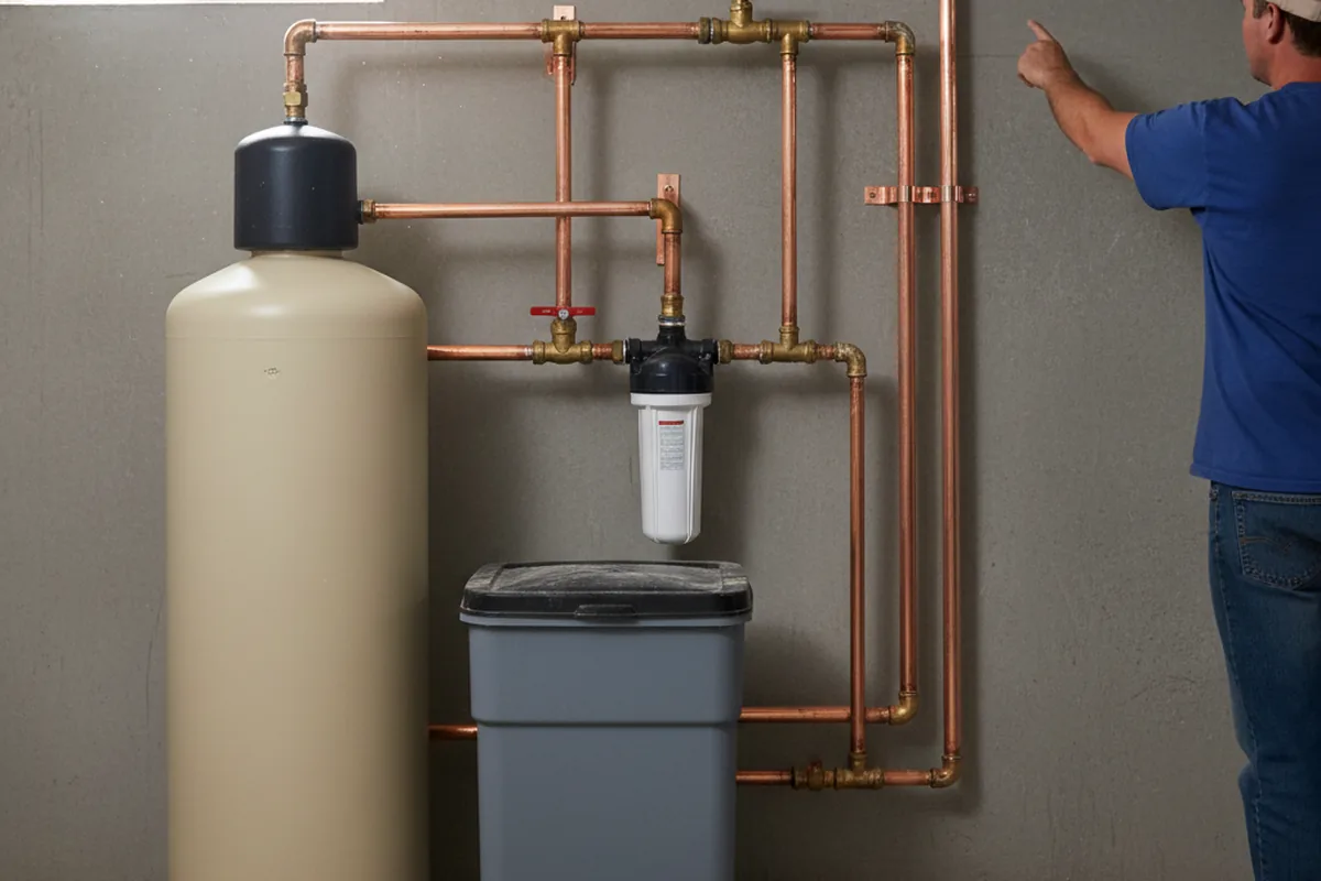Whole-house water treatment system installed in Hartland